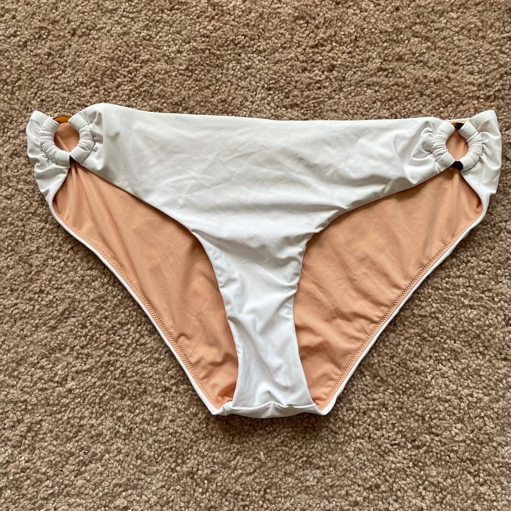 White bikini bottom